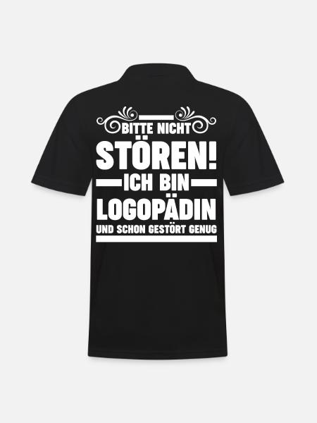 Logopädie Logopädin - Männer Poloshirt - Schwarz