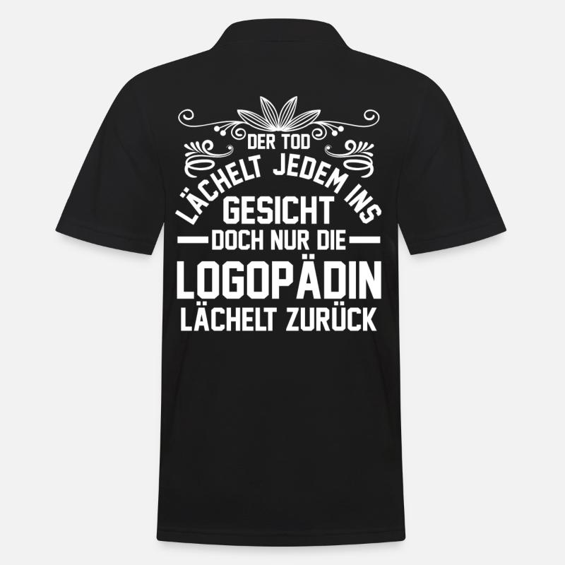 Logopädie Logopädin - Männer Poloshirt - Schwarz