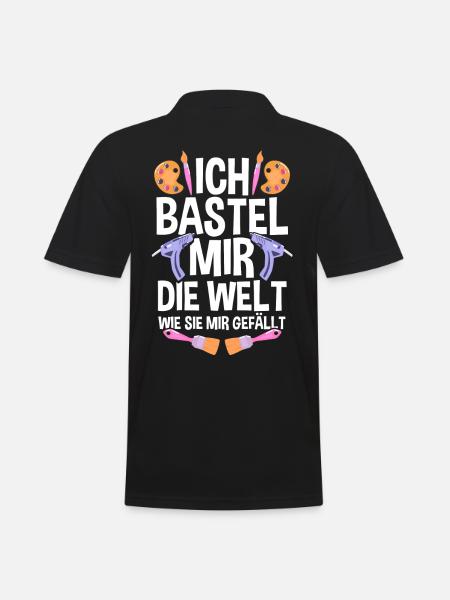 Bastler Bastelunterricht Basteln - Männer Poloshirt - Schwarz