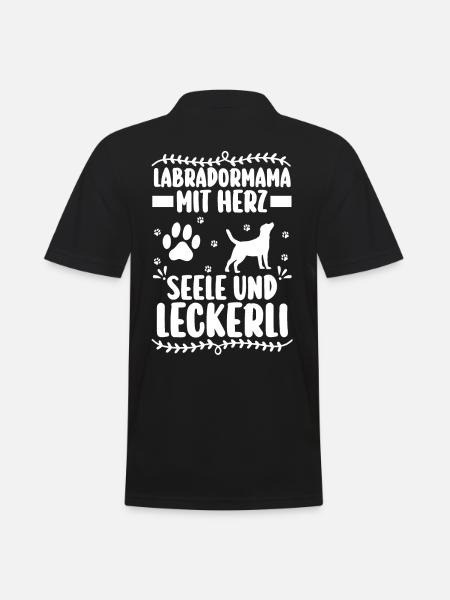 Hund Labrador - Männer Poloshirt - Schwarz