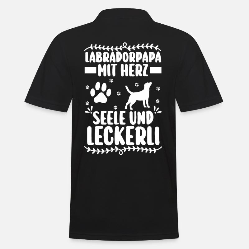 Hund Labrador - Männer Poloshirt - Schwarz