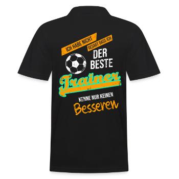 Dictons du meilleur entraîneur de football - Polo Homme - noir - Dos - Kai (181cm)