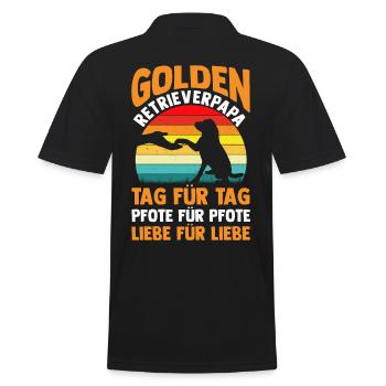 Dog Daddy Master Dog Golden Retriever - Polo Homme - noir - Dos - Kai (181cm)