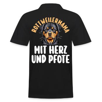 Dog Rottweiler Mom Dog Mom Mom Rottweiler - Men's Polo Shirt - black - Back - Kai (181cm)