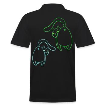 Cats, Cat, Pets, Children, Pets, Kittens - Men's Polo Shirt - black - Back - Kai (181cm)