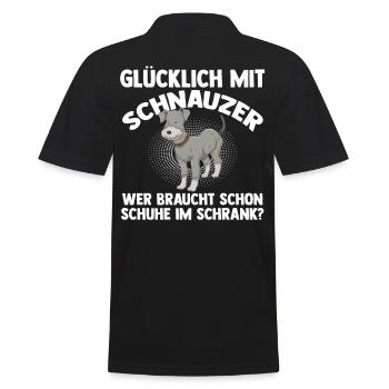 Chien Schnauzer Schnauzer géant - Polo Homme - noir - Dos - Kai (181cm)