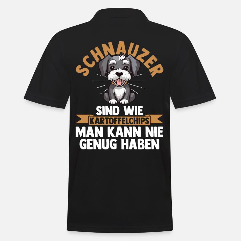 Schnauzer géant Schnauzer chien - Polo Homme - noir