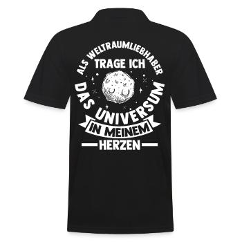 Astrologie Astrologe Astronaut Universum Weltraum - Männer Poloshirt - Schwarz - Hinten - Kai (181cm)