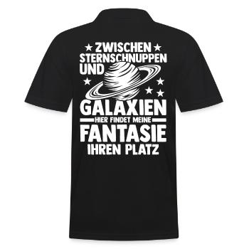Astrologie, Astrologue, Astronaute, Univers, Espace - Polo Homme - noir - Dos - Kai (181cm)