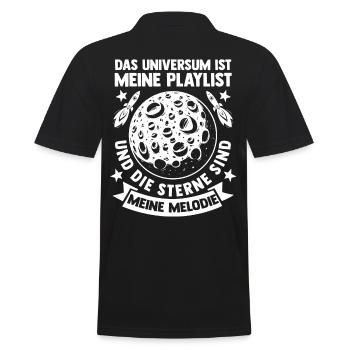 Astrology, Astrologer, Astronaut, Universe, Space - Men's Polo Shirt - black - Back - Kai (181cm)