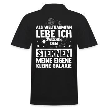 Astrologie, Astrologue, Astronaute, Univers, Espace - Polo Homme - noir - Dos - Kai (181cm)