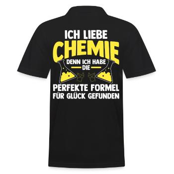 Chimiste Sciences Physique Chimie - Polo Homme - noir - Dos - Kai (181cm)