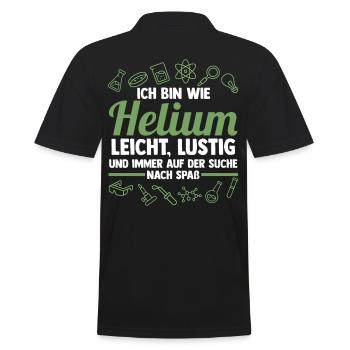 Chemist Science Physics Chemistry - Men's Polo Shirt - black - Back - Kai (181cm)