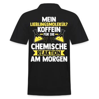 Café Chimiste Science Physique Chimie - Polo Homme - noir - Dos - Kai (181cm)