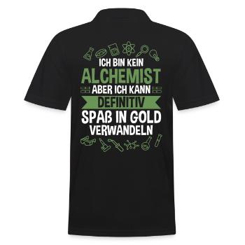Chimiste, Alchimiste, Science, Physique, Chimie - Polo Homme - noir - Dos - Kai (181cm)