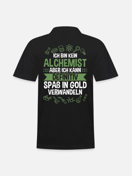Chemist, Alchemist, Science, Physics, Chemistry - Men's Polo Shirt - black