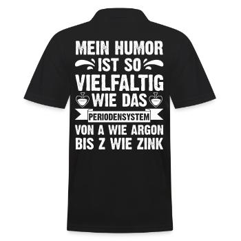 Chimiste Sciences Physique Chimie - Polo Homme - noir - Dos - Kai (181cm)