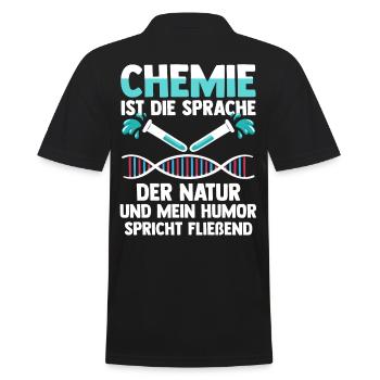 Chimiste Sciences Physique Chimie - Polo Homme - noir - Dos - Kai (181cm)