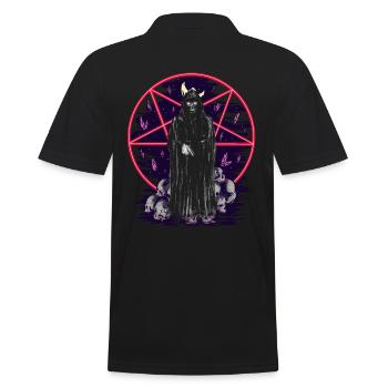 Mort, Monstre, Horreur, Fantaisie, Démon, Mort, Halloween - Polo Homme - noir - Dos - Kai (181cm)