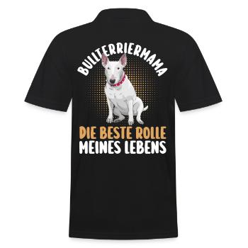 Dog Mom Bull TerrierMom Mom Bull Terrier - Men's Polo Shirt - black - Back - Kai (181cm)