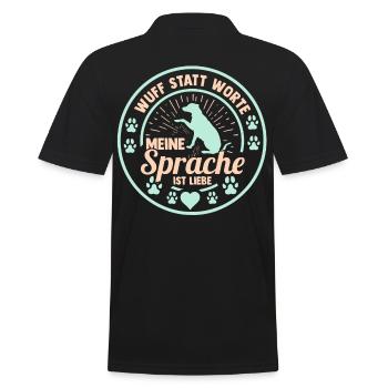 Chien Propriétaire De Chien Propriétaire De Chien Motif Chiens - Polo Homme - noir - Dos - Kai (181cm)