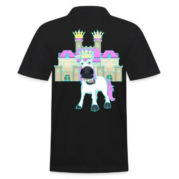 Château Licorne Roi Conte de fées Royaume Enfant Bébé - Polo Homme - noir - Dos - Kai (181cm)