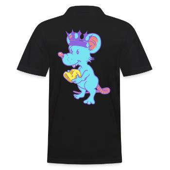 Rongeur, Rat, Fromage, Roi, Souris, Animaux Domestiques, Enfant - Polo Homme - noir - Dos - Kai (181cm)