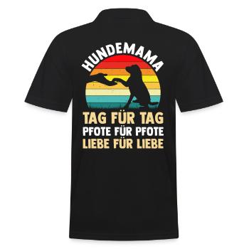 Chien Propriétaire de chien Maman de chien - Polo Homme - noir - Dos - Kai (181cm)