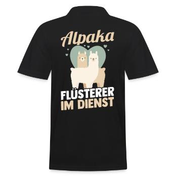 Chuchoteur d’alpaga - Polo Homme - noir - Dos - Kai (181cm)
