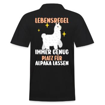 Alpaga - Polo Homme - noir - Dos - Kai (181cm)