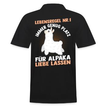 Alpaga - Polo Homme - noir - Dos - Kai (181cm)