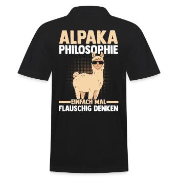 Alpaga - Polo Homme - noir - Dos - Kai (181cm)