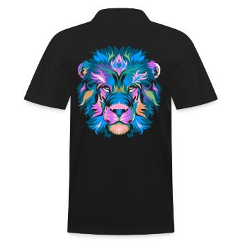 Lion Lion Tête de lion - Polo Homme - noir - Dos - Kai (181cm)
