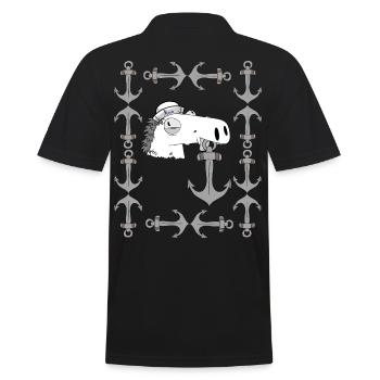 Ancre d’hippocampe marin maritime Ahoy cheval - Polo Homme - noir - Dos - Kai (181cm)