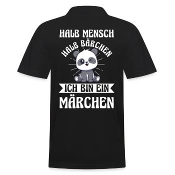 Mi-humain, mi-ours - Polo Homme - noir - Dos - Kai (181cm)