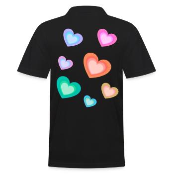 Sincère Saint-Valentin Fête des mères Anniversaire - Polo Homme - noir - Dos - Kai (181cm)