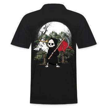 Horreur Ange Diable Faucheuse Halloween Mort - Polo Homme - noir - Dos - Kai (181cm)