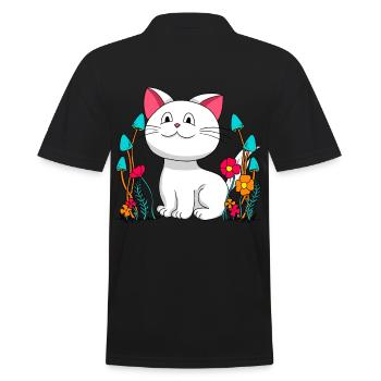 Chat, Chat, Enfant, Enfants, Animaux Domestiques, Tomcat, Nature - Polo Homme - noir - Dos - Kai (181cm)