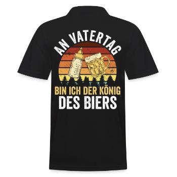 Papa Bière Père Fête des Pères - Polo Homme - noir - Dos - Kai (181cm)