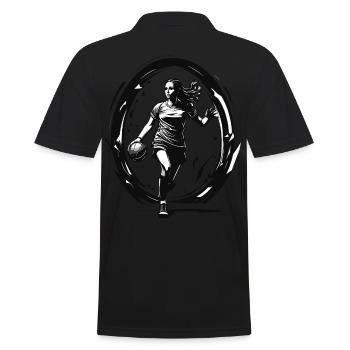 Joueur de handball streetwear Un style iconique - Polo Homme - noir - Dos - Kai (181cm)