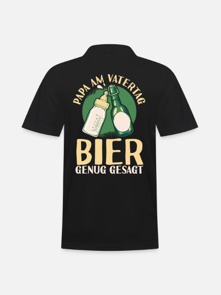 Dad Beer Father Father's Day - Men's Polo Shirt - black
