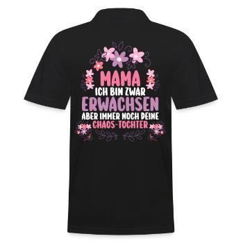 Maman Fête des mères Maman - Polo Homme - noir - Dos - Kai (181cm)