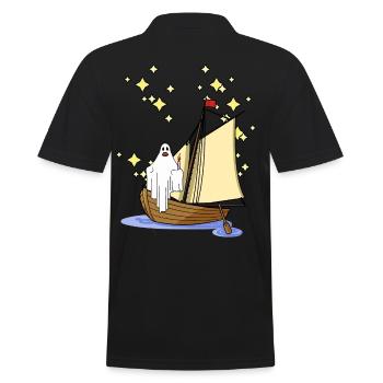 Geister Seefahrt Spuk Gespenst Horror Halloween - Männer Poloshirt - Schwarz - Hinten - Kai (181cm)