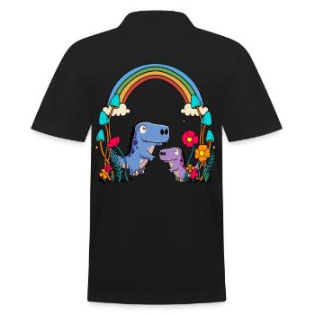 Dino Dinos Enfants EnfantCadeau Arc-en-ciel - Polo Homme - noir - Dos - Kai (181cm)