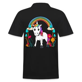 Licorne Licornes Créatures mythiques Animaux mythiques Enfant - Polo Homme - noir - Dos - Kai (181cm)