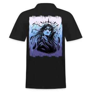 Chaman, Nature, Forêt, GuerrierChaman - Polo Homme - noir - Dos - Kai (181cm)