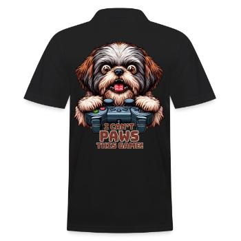 Dog gamers, Dog game freak shih tzu - Polo Homme - noir - Dos - Kai (181cm)