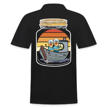 Peanuts Sailors Boys Sailors Sailors - Men's Polo Shirt - black - Back - Kai (181cm)