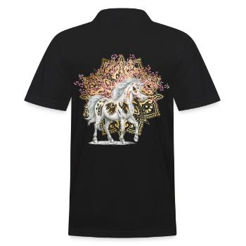Mythologie Licornes Licorne Créatures mythiques Fable - Polo Homme - noir - Dos - Kai (181cm)