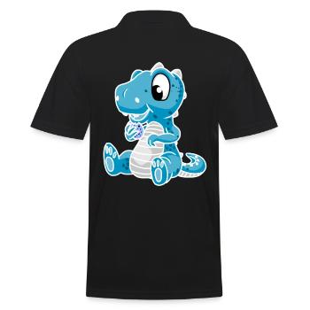 Drino Dinosaure Dragon Enfant Enfants - Polo Homme - noir - Dos - Kai (181cm)